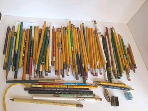 Gran Lote 100+ Dibujos Vintage y Nº 2 Lápices Nuevo Antiguo Stock Tren Avión Especial - Imagen 1 de 15