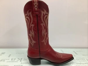 SHYANNE WOMEN'S LUCILLE RED WESTERN BOOTS SNIP TOE SIZE 6 1/2-M, PREOWNED. - Picture 1 of 11