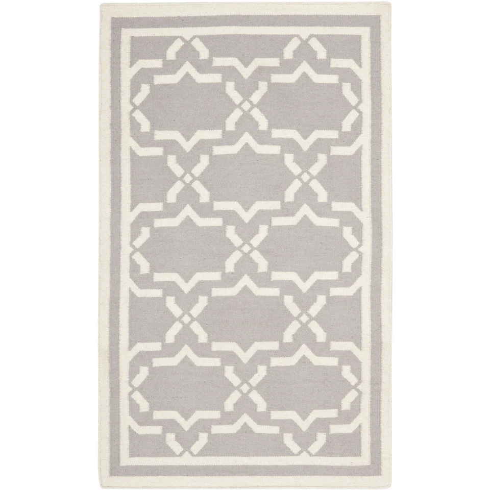 Safavieh Flat weave Wool Grey/ Ivory Area Rug 3' x 5' - Image 1 of 1