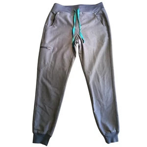 FIGS Zamora Jogger Scrub Pants Teal Drawstring Pockets Medical Small - Picture 1 of 8