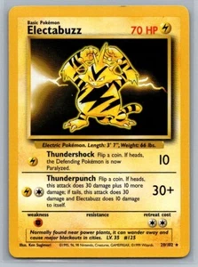 Electabuzz 20/102 Base Set Rare Pokémon TCG 1999 - Picture 1 of 2