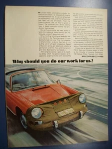 Pubblicità auto Porsche 911 mid-size-mag 1969 - "Perché dovresti fare il nostro lavoro per noi?" - Foto 1 di 1