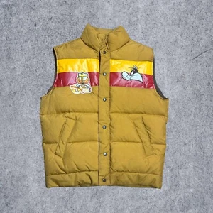 Warner Bros Looney Tunes Brown Puffer Vest Lot29Luxe Large - Picture 1 of 1