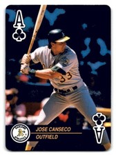 Jose Canseco 1992 U.S. Playing Card Co. Baseball Aces Athletics