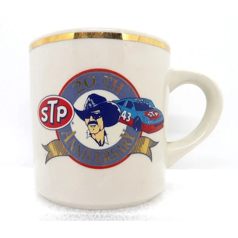 Nascar Richard Petty 20th. Anniversary Coffee Tea Mug NOS Cover