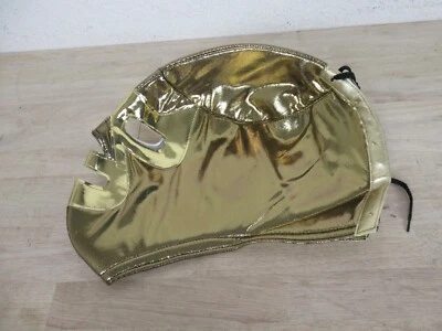 Lucha Libra Authentic Pro Mexican Mask Solid Gold, by Jasbel Textiles - Изображение 1 из 3
