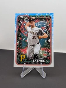 2024 TOPPS HOLIDAY PAUL SKENES RC PITTSBURGH PIRATES #H165 confezione fresca - Foto 1 di 2