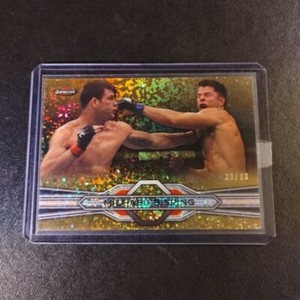 #39/88 Michael Bisping Gold Sparkle Refractor Card 2013 Topps UFC Finest Chrome