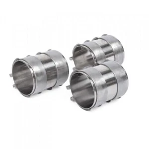 Doppelschelle Edelstahl Auspuffschelle Rohrverbinder 55 60 65 70 76 mm L125mm - Bild 1 von 4