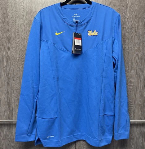 New Nike Dri-Fit UCLA Team Issue On Field 1/4 Zip Jacket Mens Large DM0883-403 Cover
