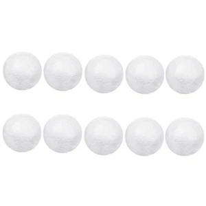 10pcs 8cm White Foam Balls Polystyrene Foam Sphere Ball For Handwork Crafts - Picture 1 of 7