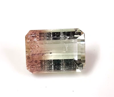 Natürlicher zweifarbiger Turmalin, Wassermelone Turmalin, Turmalin Edelstein ... - Bild 1 von 4