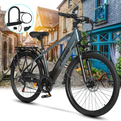 750W Ebike 26" Electric Bike Bicycle For Adults 25Mph Commuter Tire E-bike US - Image 1 of 4