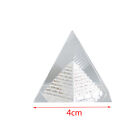 1Pc Energy Healing Hollow Crystal Glass Egypt Pyramid Fengshui Figurines