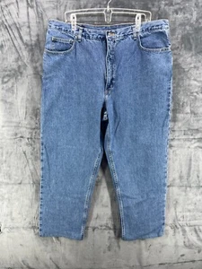 Land's End Square Rigger Jeans Skate Medium Wash Size 40x30 40 Long Hemmed NWT - Picture 1 of 17