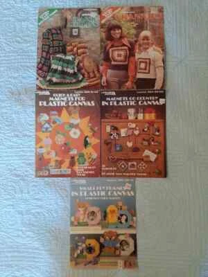 lot 6 vintage Leisure Arts leaflets # 44, 58, 217, 226, 364, 1081 70s & 80s + - Image 1 of 4