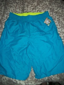 OP Striped Swim Trunks Board Shorts Blue UPF 50+ Size XXL - Picture 1 of 4