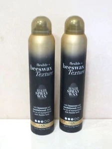 OGX FLEXIBLE + BEESWAX TEXTURE HAIR SPRAY WAX 6 OZ LOT OF 2 - Picture 1 of 3