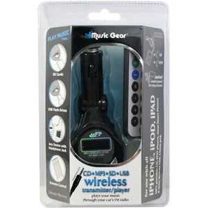 NEW! Music Gear USB Wireless Transmitter Player w/Remote iPhone mp3 ipod ipad - Picture 1 of 1