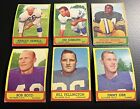 1963 Topps Football 6-Card Lesser Condition Lot - 3 Teams Packers, Colts, Lions