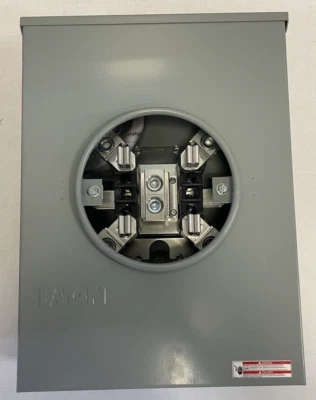 NEW Eaton Meter Socket 200A 4 Jaw Single Phase 3 UNRRS213CEUSE. NO HASP SEAL - Image 1 of 4
