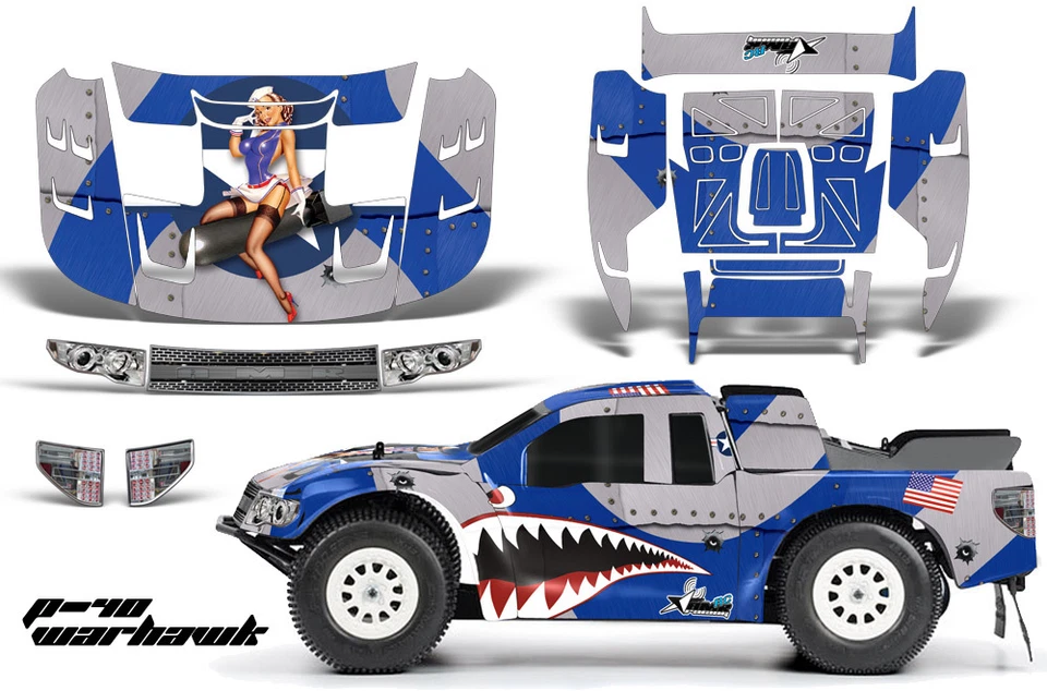 RC Body Graphics Kit Decal Sticker Wrap For Pro-Line Flo-Tek Ford Raptor WRHWK U - Image 1 of 1