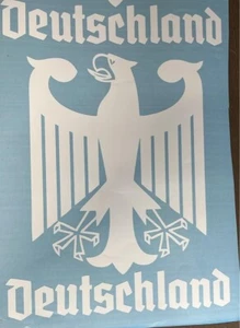 10.5" Deutschland German Eagle die cut Vinyl decal sticker wall window - Picture 1 of 1