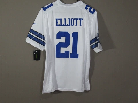 NWT Ezekiel Elliott #21 Dallas Cowboys Traded Player Jersey White Sz XL Cover