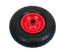 12" RED METAL PU 330mm Wheelbarrow Wheel 1" BORE Light Foam