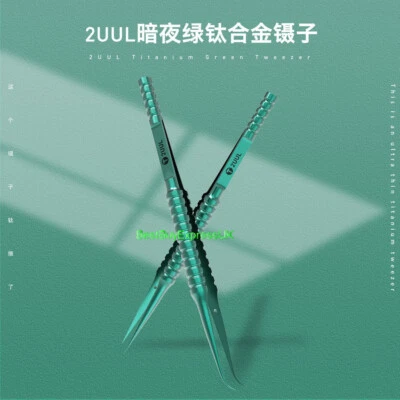 Titanium Straight Head Tweezer 2UUL Ti01 ESD Alloy Ultra Precision Repair Tool - Image 1 of 4