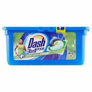 Dash Pods 3 in 1 Anti Odore specifico per capi sportivi lavatrice nuovo - 78 pz