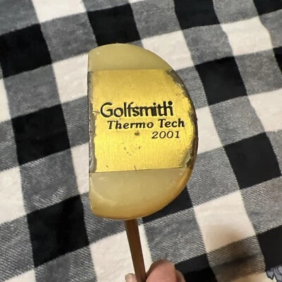 GolfSmith Thermo Tech 2001 Gold Putter Graphite Shaft LEFT HANDED Rare - Image 1 of 4