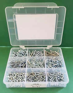 Assortimento viti cilindriche DIN 84 con fessura viti a fessura M3-M4 zincate - Foto 1 di 3