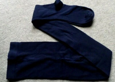 Damen-Strumpfhose aus 80 % Baumwolle Strickstrumpfhose Blau Gr.44-46 formstabil  - Bild 1 von 4