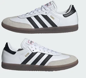 Größe 11 Adidas Herren Samba Hallenfußball weiß schwarz Gummi Damengröße 12 Unisex " - Bild 1 von 10