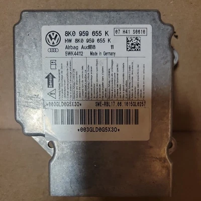 2008-2012 AUDI S5 A5 S4 A4 SRS Bolsa Unidade de Controle de Diagnóstico Módulo OEM 8K0959655K - Imagem 1 de 4