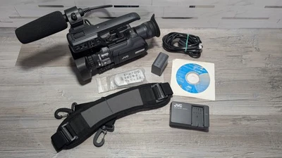 JVC GY-HM150U Compact Handheld 3-CCD Camcorder - Image 1 of 4