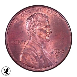 1988 D Lincoln Cent “WIDE AM”Penny, You Receive Exact Coin Pictured, NUMIS - Picture 1 of 2
