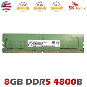 SK hynix DDR5 8GB PC5-4800B UDIMM Desktop Memory HMCG66AEBUA081N 288 Pin RAM - Picture 1 of 2