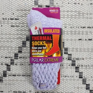 Polar Extreme Damen isolierte Thermo Socken gepolstert lila Schuhgröße 5-9 - Bild 1 von 3