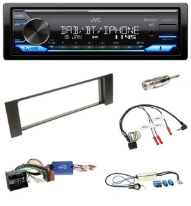 JVC Bluetooth DAB USB Lenkrad Autoradio für Audi A4 B6 00-04 Quadlock Doppel Fak - Bild 1 von 11