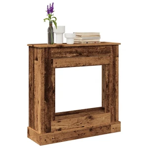 Cornice per Camino Legno Antico 90x30x90 cm in Truciolato 099home - Foto 1 di 1