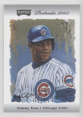 2003 Playoff Portraits Silver /50 Sammy Sosa #40 - Image 1 of 2
