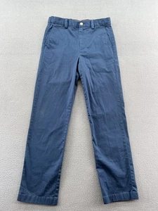 Southern Tide Pants Boys 10 Navy Blue Chino Straight Leg Cotton Stretch Casual - Picture 1 of 14