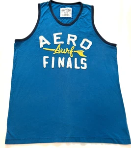 VTG Aeropostale 87 Surf Ringer Tank Top Shirt Size XL Distressed Stand-out Logo - Picture 1 of 7
