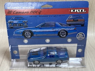 BLUEPRINT REPLICAS ERTL '88 Camaro IROC-Z 1/43 Ertl Chevrolet Camaro American - Immagine 1 di 4