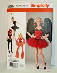 Simplicity Pattern 2067 BLACK SWAN Ballerina Ballet tu tu Costume SZ 14-22 - Picture 1 of 1