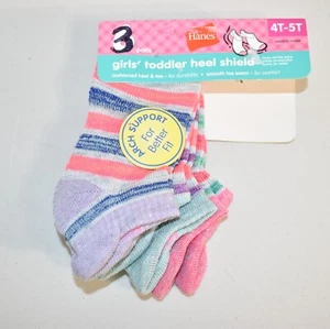 Hanes Socks Heel Shield Size 4T-5T  Girl's - Picture 1 of 3