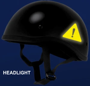 Calcomanía reflectante símbolo de peligro para tu bicicleta, motocicleta y casco #806R - Imagen 1 de 5