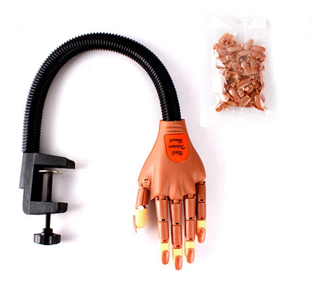 MANO FINTA PER ESERCITAZIONE CON SUPPORTO TAVOLO RICOSTRUZIONE UNGHIE NAIL ART - Immagine 1 di 1
